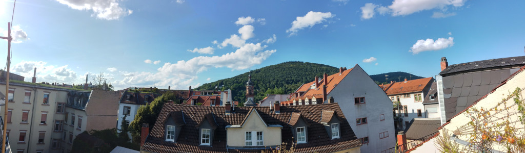 Panorama from a friend's balcony on Plöck